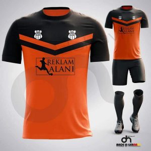 Victory Turuncu-Siyah Dijital Halı Saha Forma
